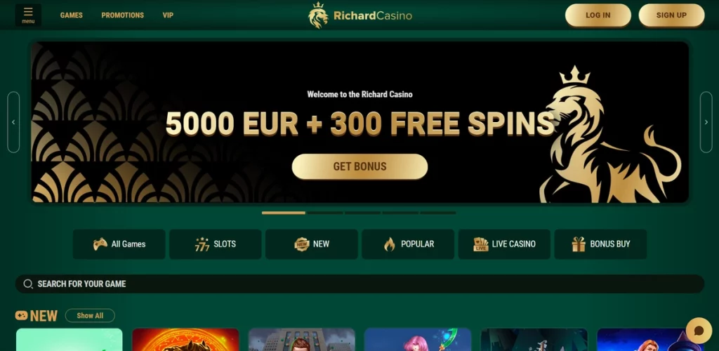 Richard-Casino-Review-Lobby